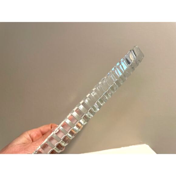 Vintage Cut Glass Oval Olive Dish / Trinket Dish / Candy Dish - Picture 3 of 6